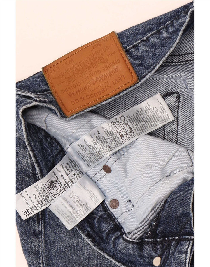 Levi's Uomo 502 Jeans affusolati W34 L36 Cotone blu