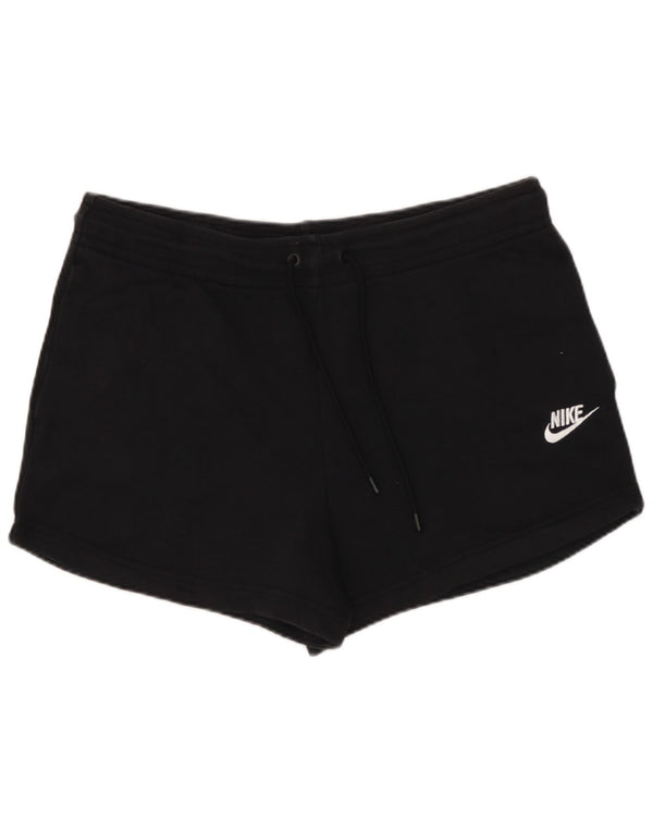 NIKE Womens Sport Shorts UK 14 Medium Black