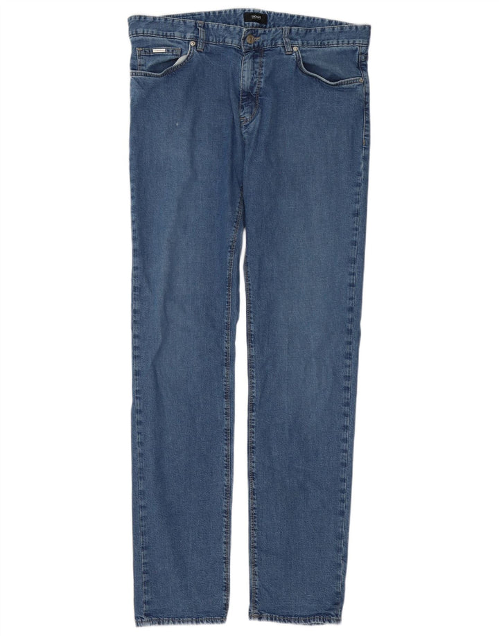 Jeans slim da donna Hugo Boss W33 L34 cotone blu