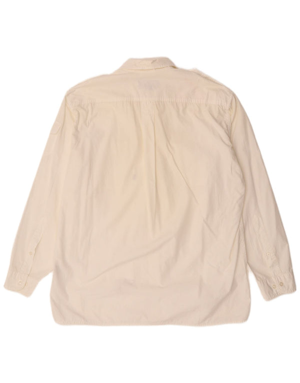 Camicia militare da uomo Marlboro Classics XL in cotone bianco
