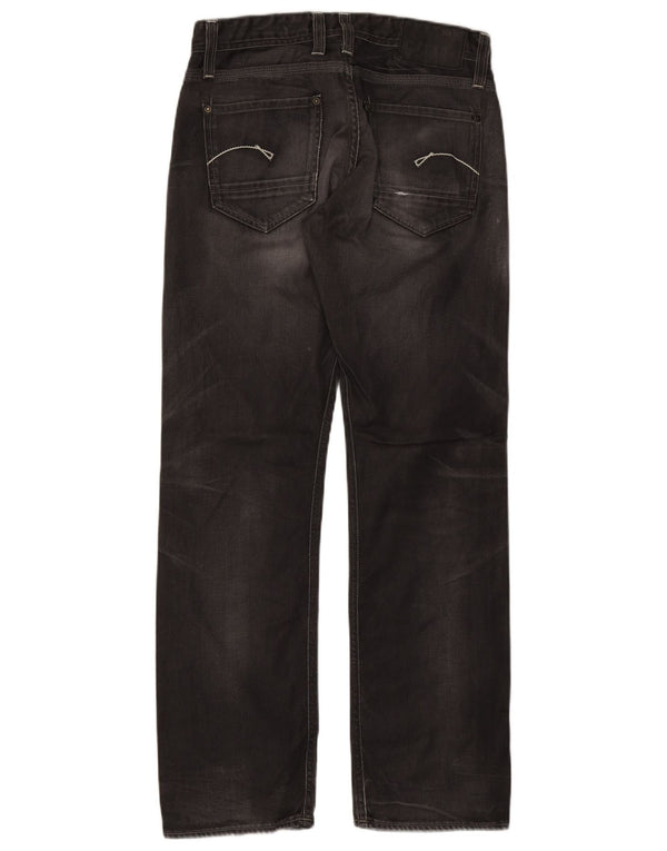 Jeans dritti da uomo G-Star W32 L32 cotone nero