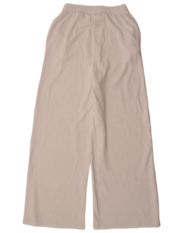 Pantaloni da tuta da donna Zara UK 12 cotone bianco medio