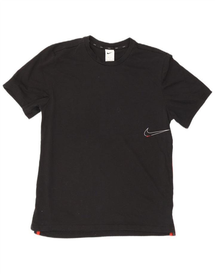 T-shirt grafica da uomo Nike Top in cotone color block medio nero