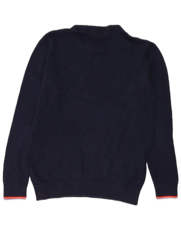 Crew Clothing Maglione da donna con collo grafico UK 12 Medio Blu navy