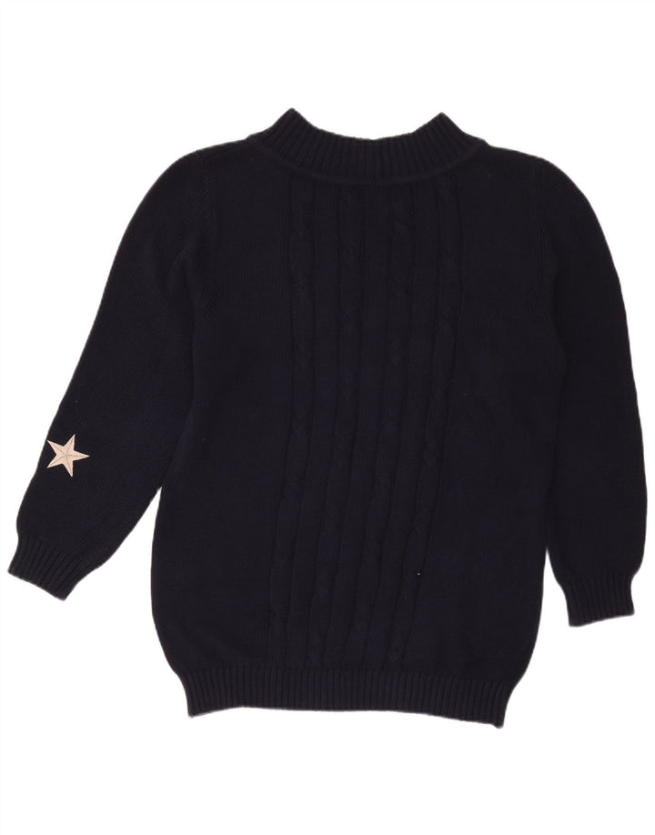 Maglione da donna con collo alto Iceberg IT 42 Cotone medio blu navy