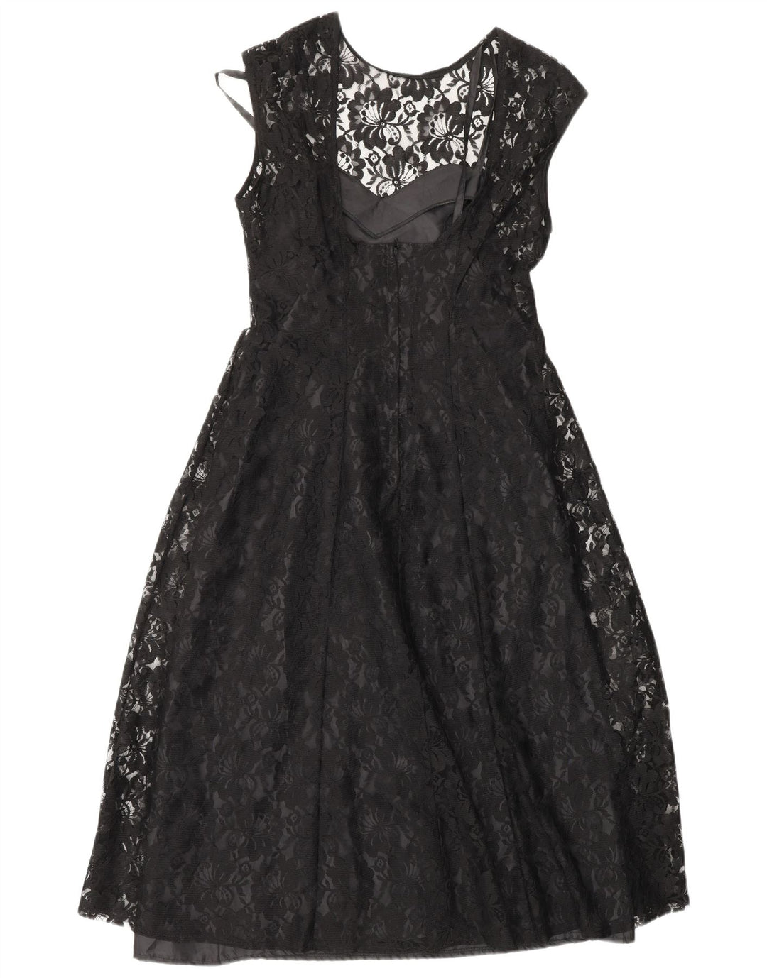 Abito a trapezio da donna CLASSIC UK 12 Nylon floreale nero medio