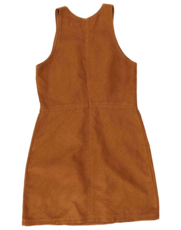 Abito tubino senza maniche Hollister da donna UK 10 piccolo poliestere marrone