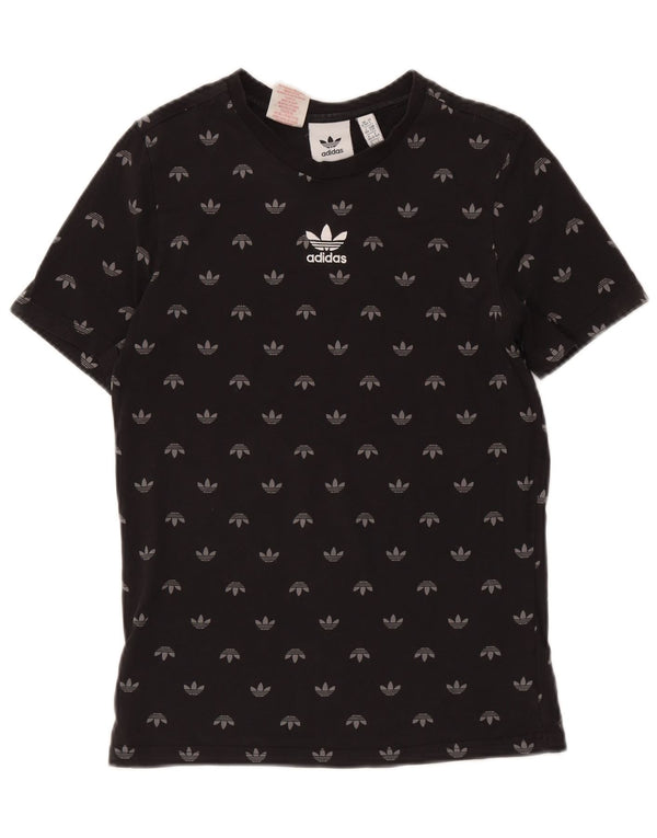 T-shirt grafica Adidas da bambino 13-14 anni in cotone nero