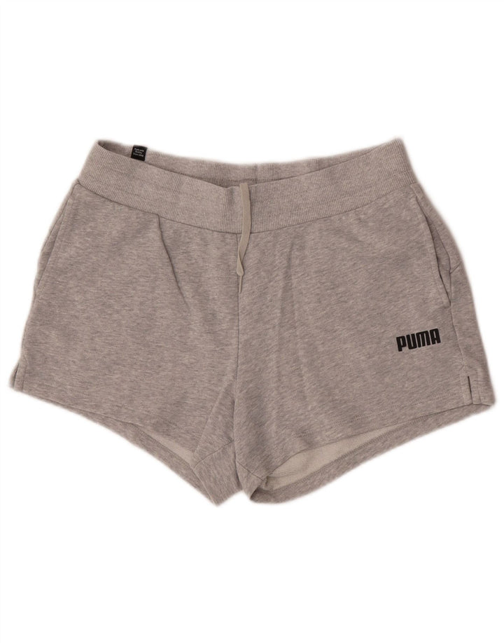 Pantaloncini sportivi da donna Puma UK 12 cotone grigio medio