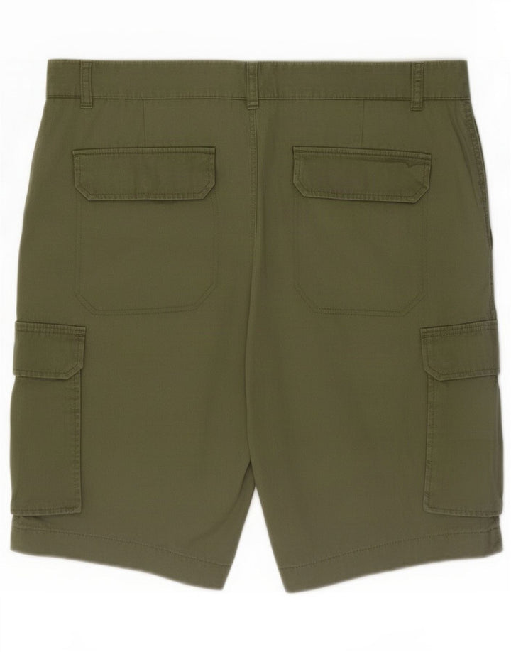 Marks & Spencer Pantaloncini cargo da uomo grandi W36 cotone kaki