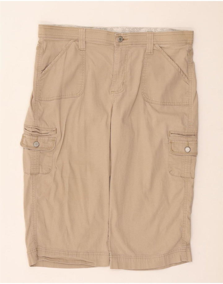 Pantaloncini bermuda cargo da uomo LEE W36 grandi in cotone beige