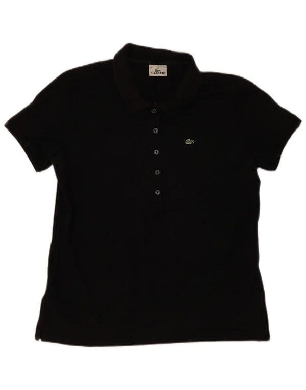 Polo da donna Lacoste taglia 48 XL in cotone nero