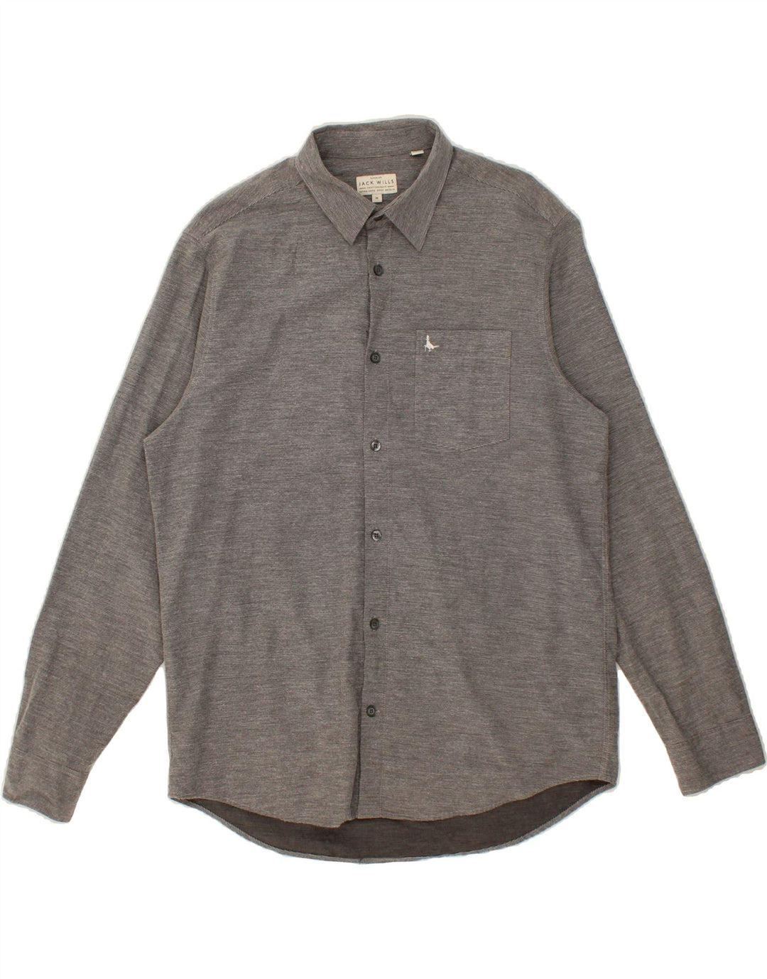 JACK WILLS Mens Classic Fit Shirt Medium Grey Pinstripe Vintage Jack Wills and Second-Hand Jack Wills from Messina Hembry 