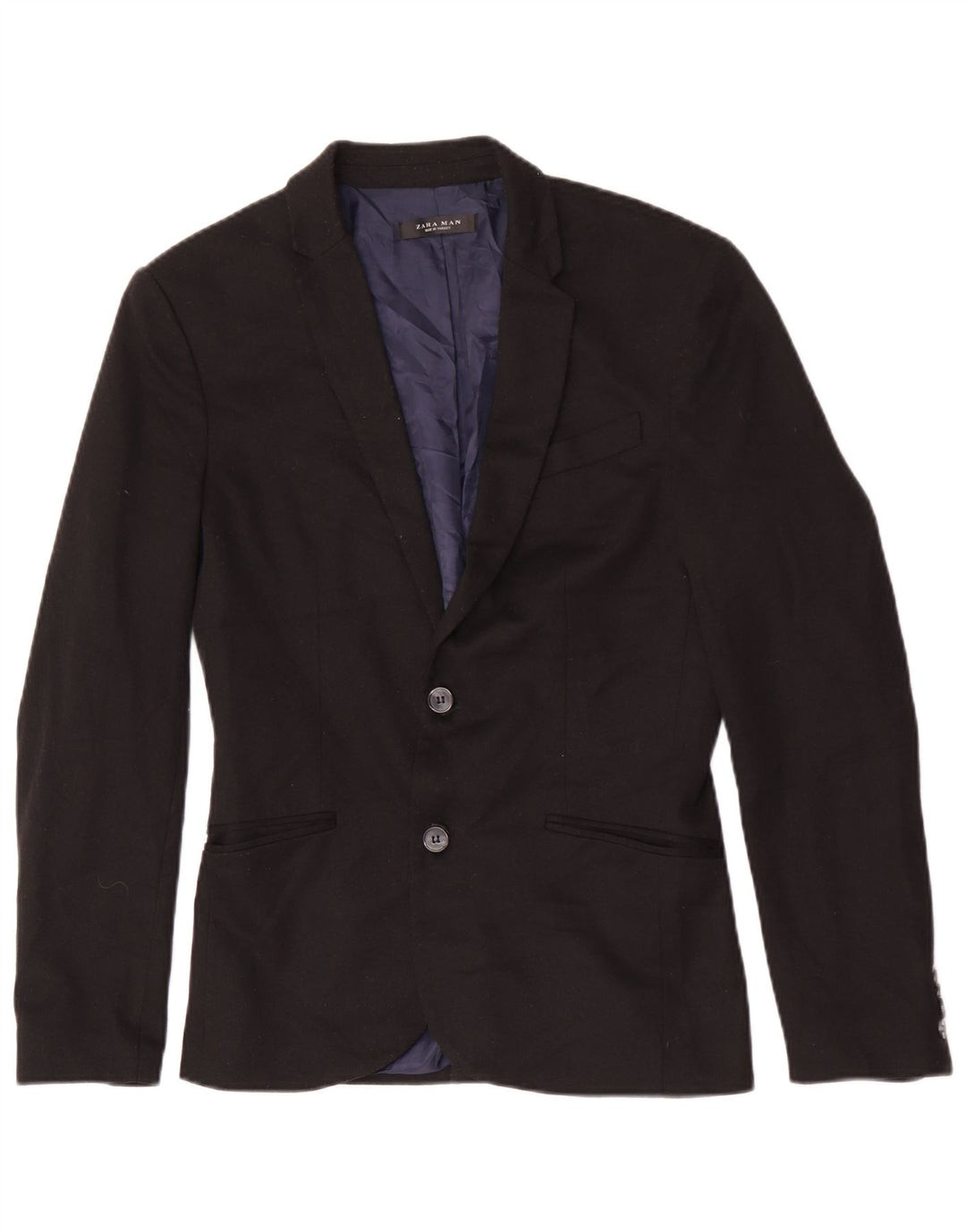 Giacca blazer da uomo a 2 bottoni Zara UK 36 piccola nera