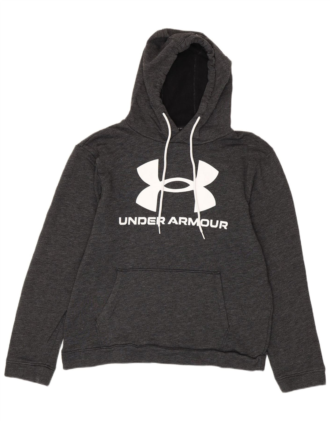 UNDER ARMOUR Maglione con cappuccio grafico da uomo dal taglio ampio, grande grigio screziato