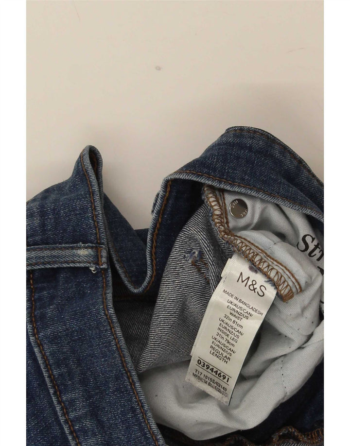 Jeans slim da uomo Marks & Spencer W32 L31 cotone blu