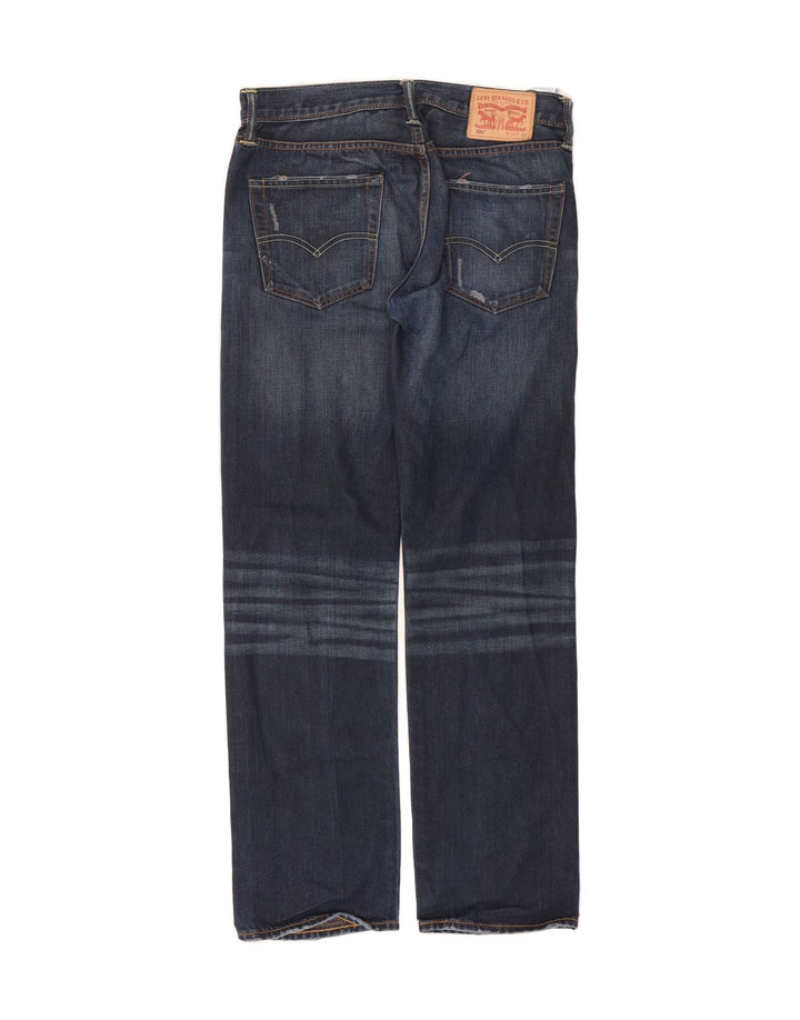 LEVI'S Mens 504 Straight Jeans W31 L32 Blue Polyester Vintage Levi's and Second-Hand Levi's from Messina Hembry 