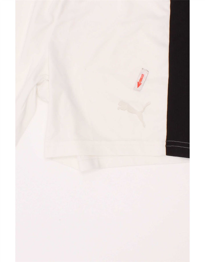 Pantaloncini sportivi Puma da bambino 7-8 anni Poliestere color block bianco