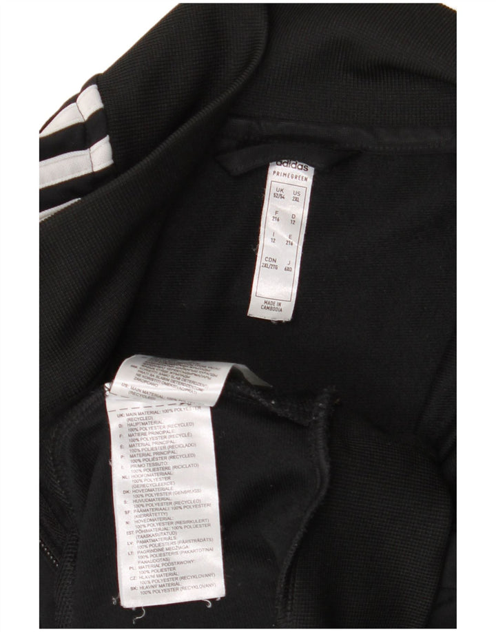 Giacca da tuta da uomo Adidas UK 52/54 2XL Poliestere nero