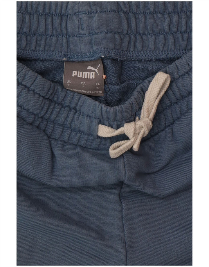 Pantaloncini sportivi grafici PUMA da uomo piccoli in cotone blu