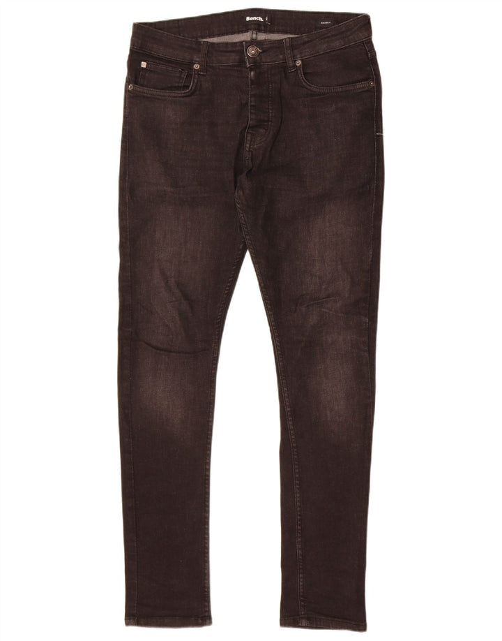 Jeans skinny da uomo Bench W32 L32 cotone nero