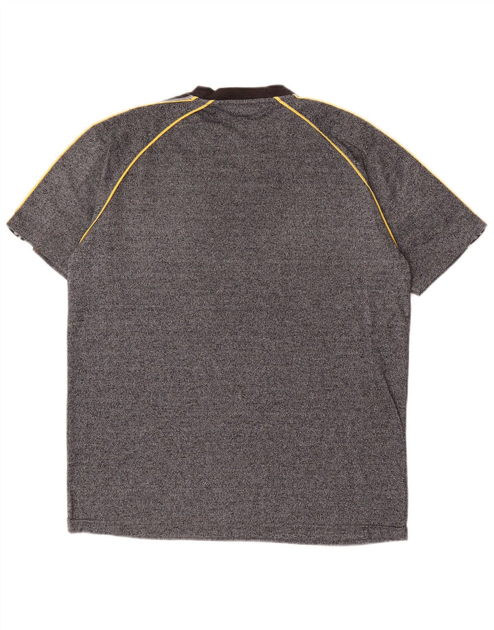 T-shirt grafica ASICS da uomo Top grigio medio color block