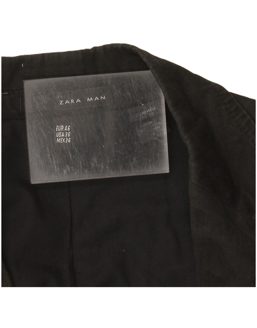 Giacca blazer da uomo a 1 bottone Zara EU 46 piccola in cotone nero