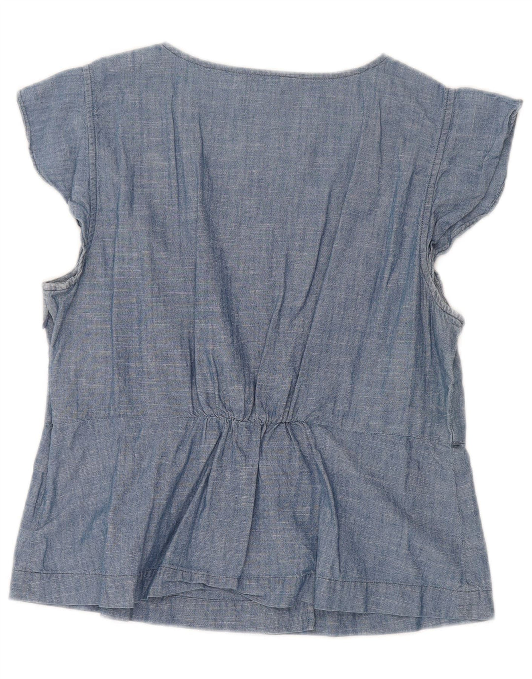 Top camicetta da donna J. CREW UK 14 grande cotone blu