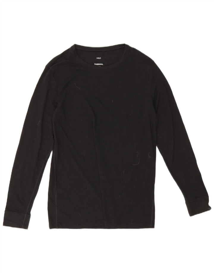 Top manica lunga da uomo Marks & Spencer medio nero