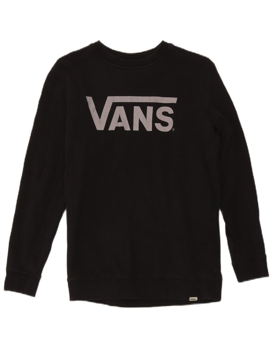 Felpa con grafica da ragazzo Vans, 12-13 anni, grande, cotone nero