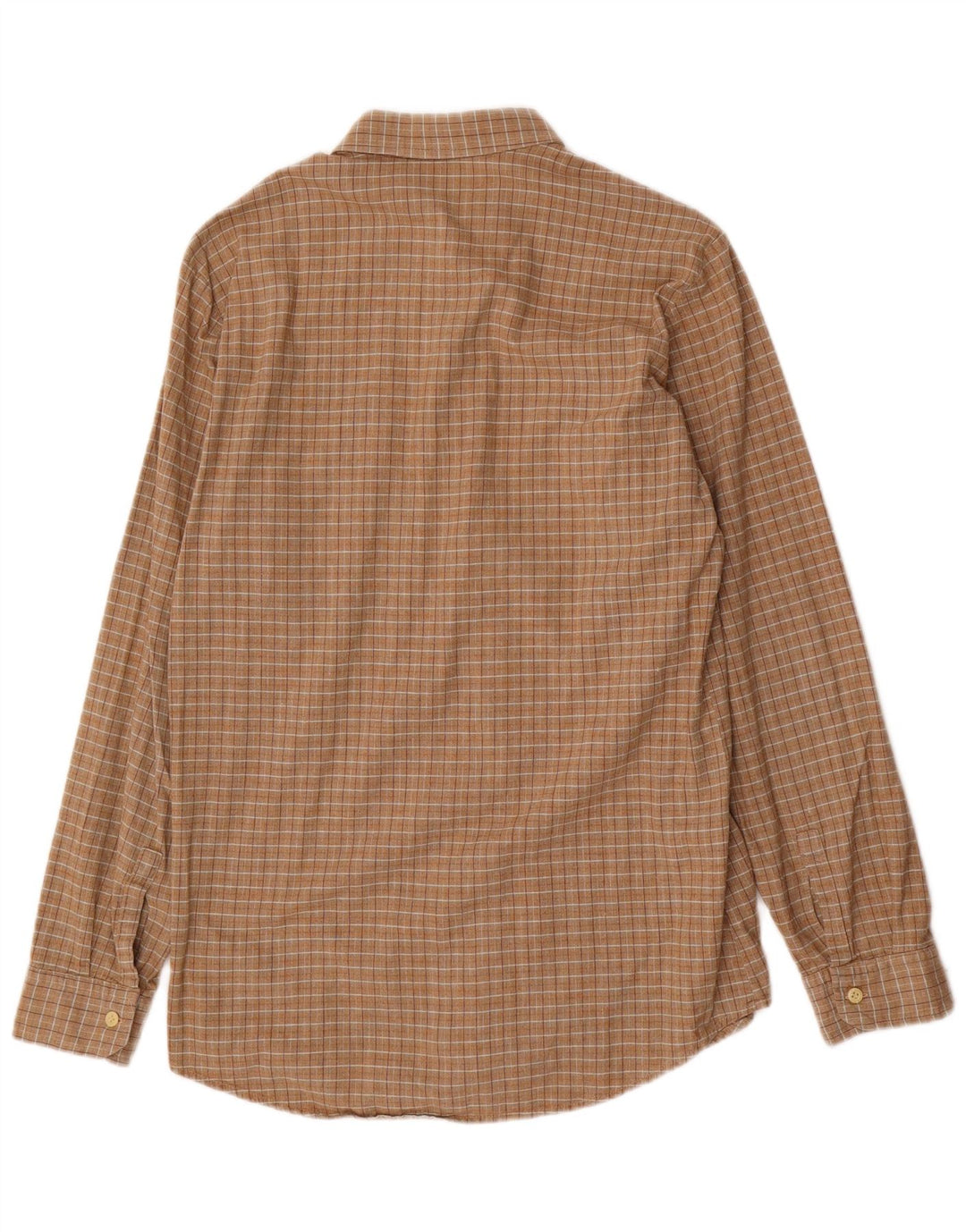 Camicia da uomo El Paso taglia 40/41 cotone a quadretti beige medio