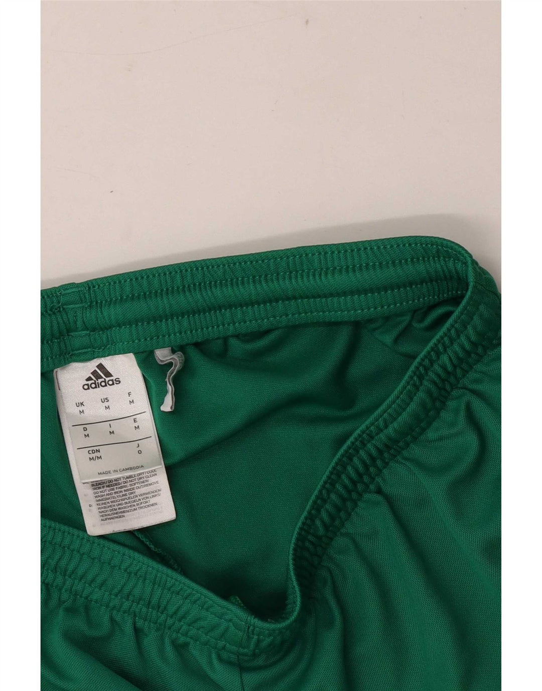 Pantaloncini sportivi Adidas Climalite da uomo in poliestere verde medio