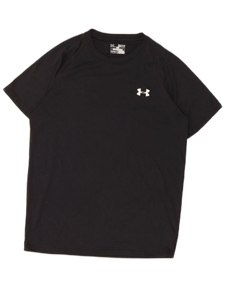 Maglietta Under Armour da uomo Heat Gear Top piccola in poliestere nero
