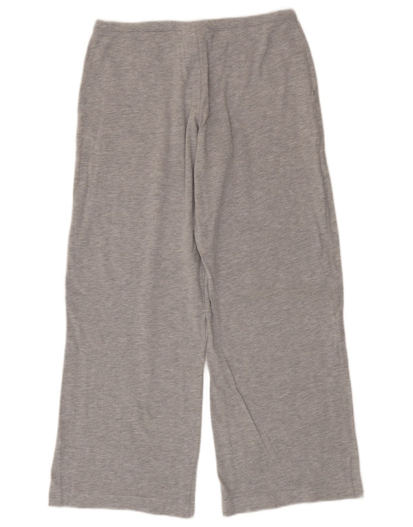 Pantaloni da tuta Reebok da donna a gamba larga UK 12 Cotone grigio medio