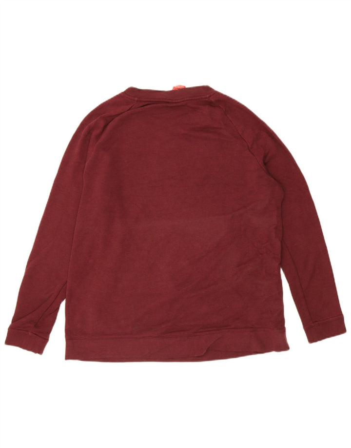 Felpa da donna Nike Jumper UK 14 Borgogna media in cotone