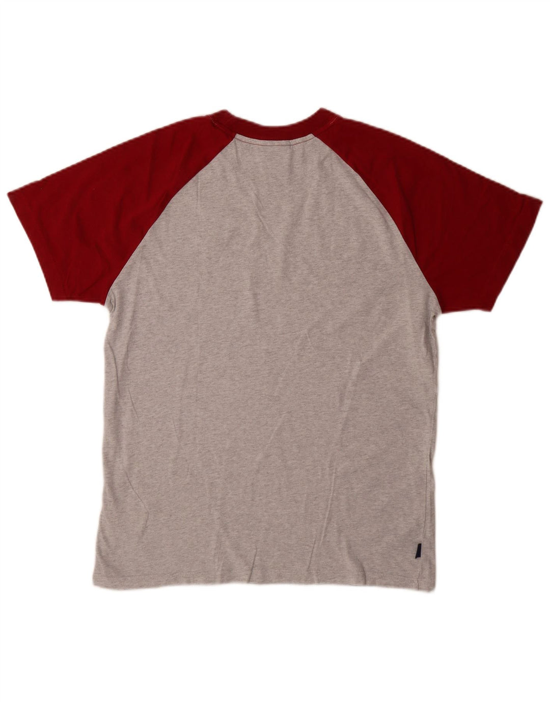 T-shirt da uomo Superdry Top in cotone color block grigio medio