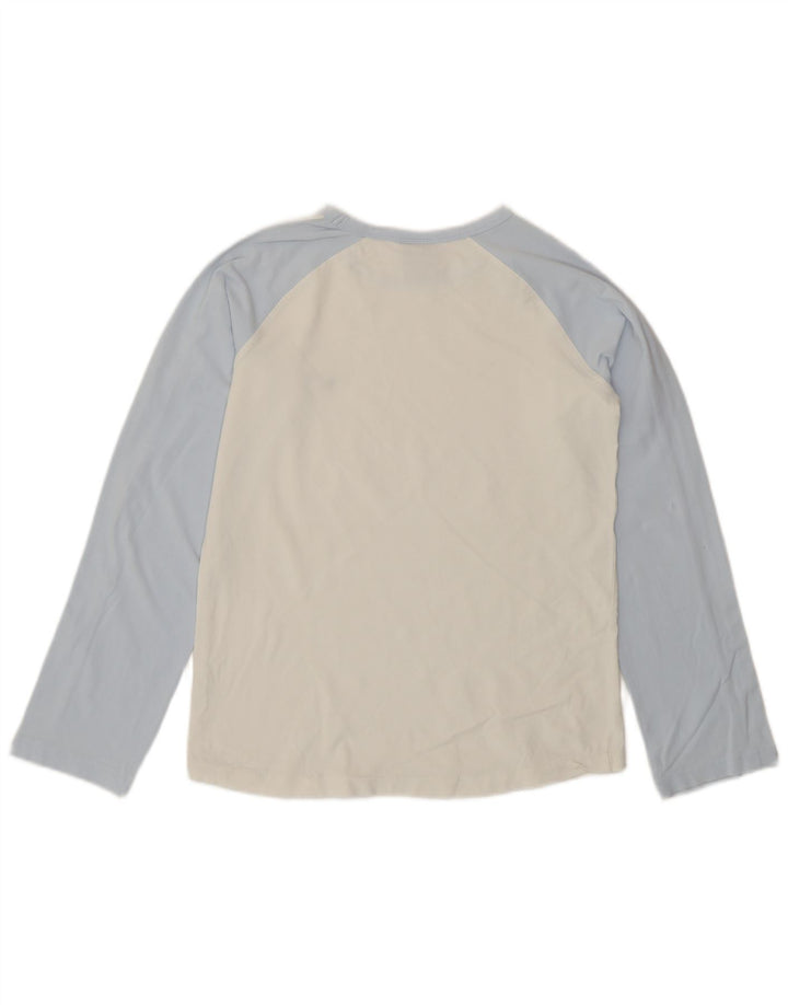 Maglia a maniche lunghe da donna Nike UK 14/16 Large White Colourblock