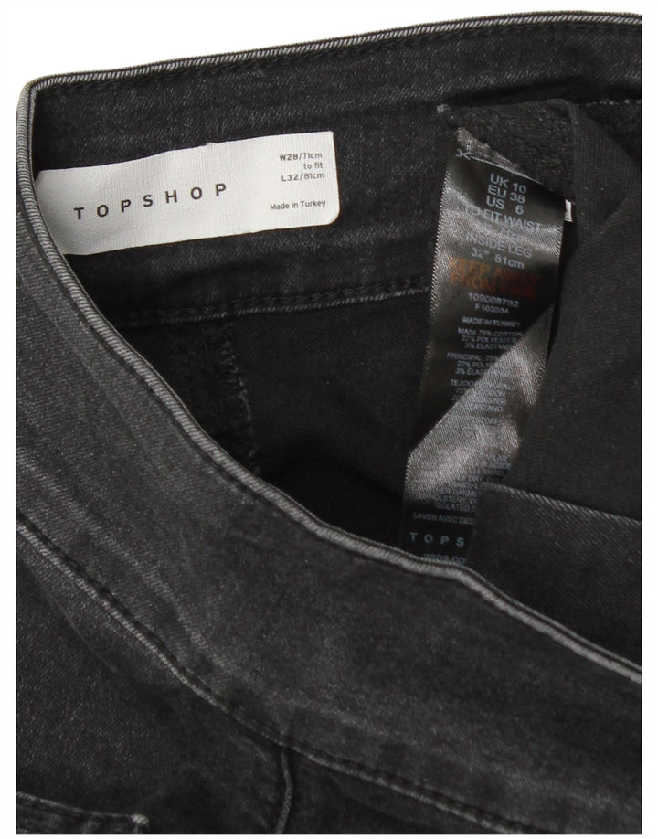 Jeans svasati da donna Topshop W28 L32 cotone grigio