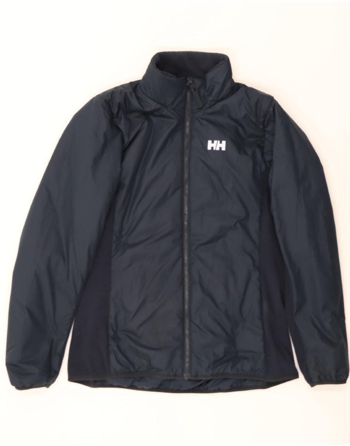 HELLY HANSEN Womens Windbreaker Jacket UK 18 XL Navy Blue Polyester Vintage Helly Hansen and Second-Hand Helly Hansen from Messina Hembry 