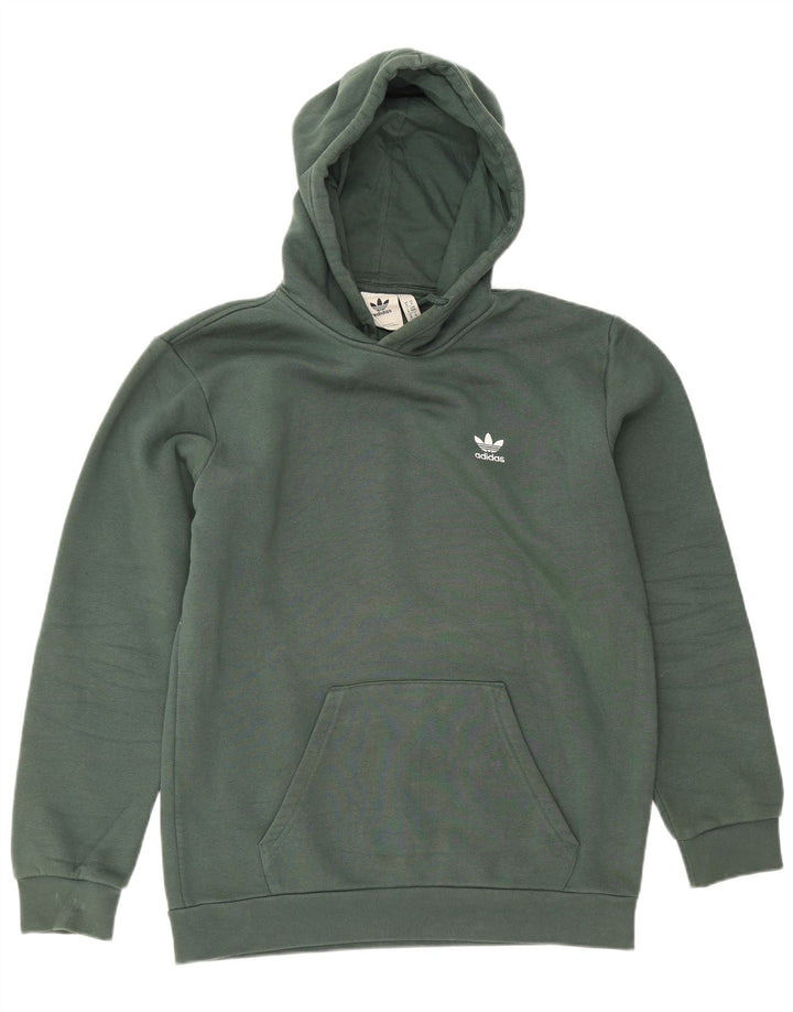 Maglione con cappuccio da uomo ADIDAS verde medio