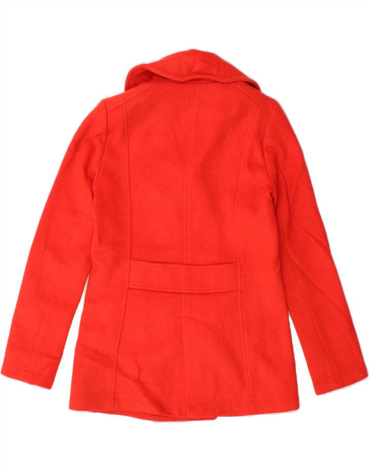 J. CREW Womens Loose Fit Double Breasted Coat US 0 XS Red Polyester Vintage J. Crew and Second-Hand J. Crew from Messina Hembry 