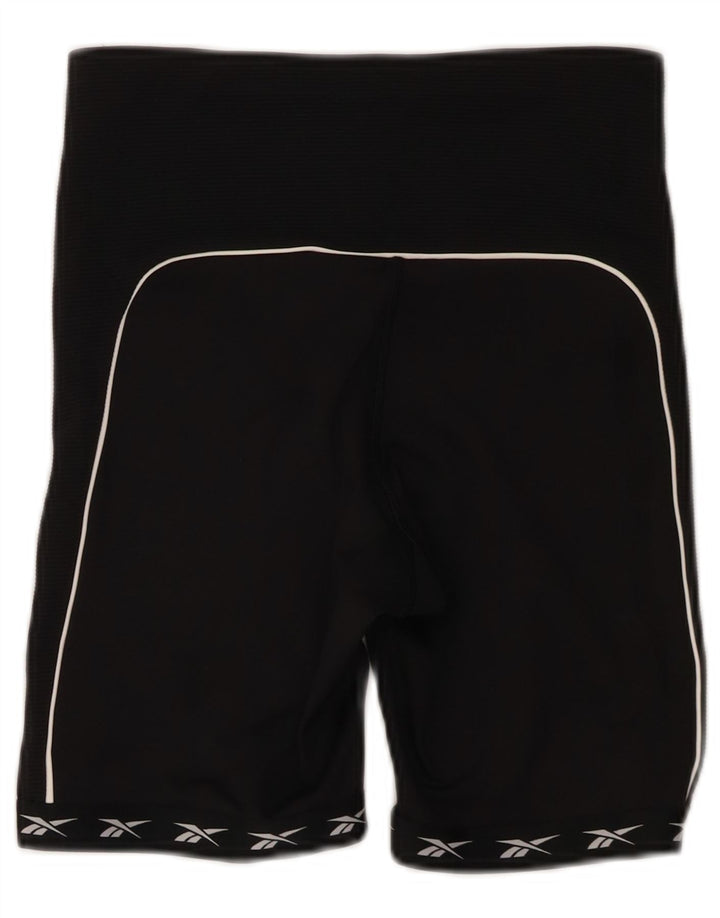 Pantaloncini sportivi Reebok Speedwick Graphic da donna UK 8/10 Small Nero Poliestere