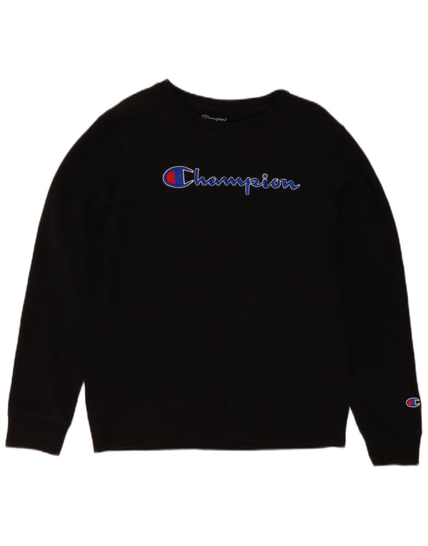 Felpa grafica da donna Champion Jumper UK 18 XL cotone nero