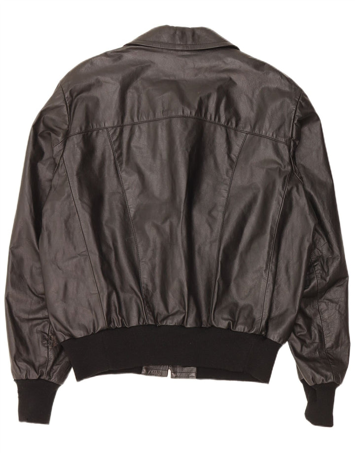 Giacca in Pelle Uomo Piccini IT 58 2XL Pelle Nera