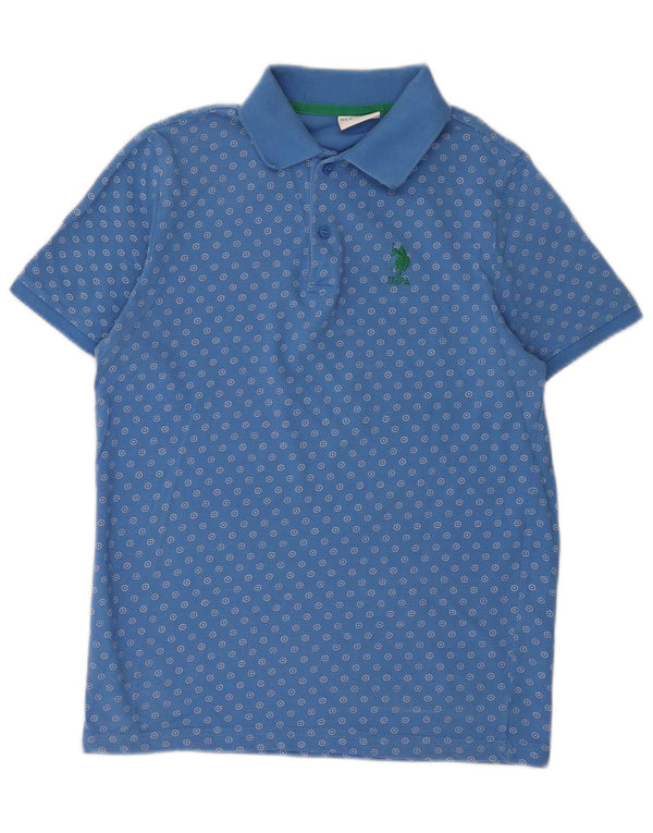 U.S. Polo Assn. Mens Polo Shirt XS Blue Spotted Cotton