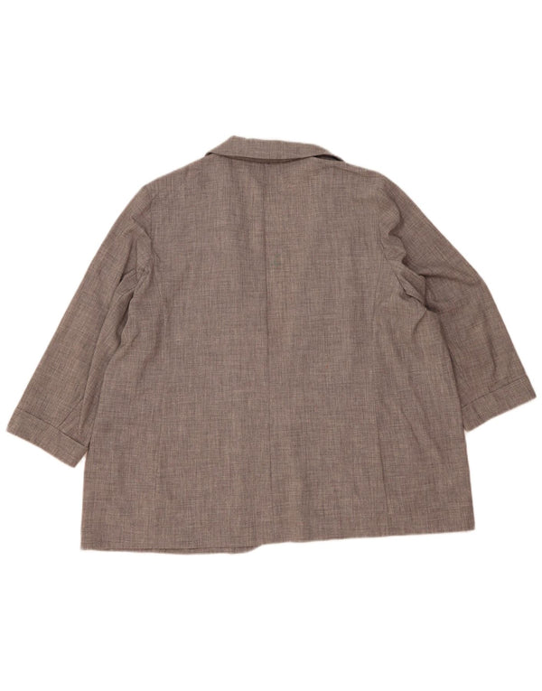 Giacca blazer aperta con maniche a 3/4 Marks & Spencer da donna UK 24 4XL Grigio