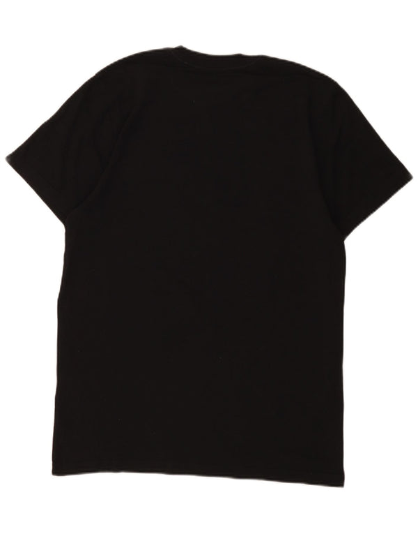 T-shirt grafica personalizzata da uomo Vans, top in cotone nero medio