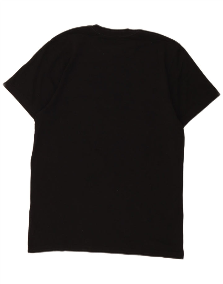 T-shirt grafica personalizzata da uomo Vans, top in cotone nero medio