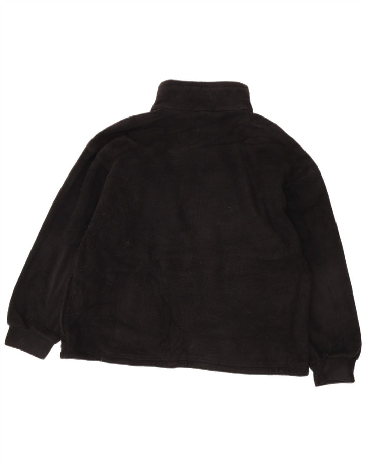 Giacca in pile oversize da donna Marks & Spencer UK 16 grande poliestere nero