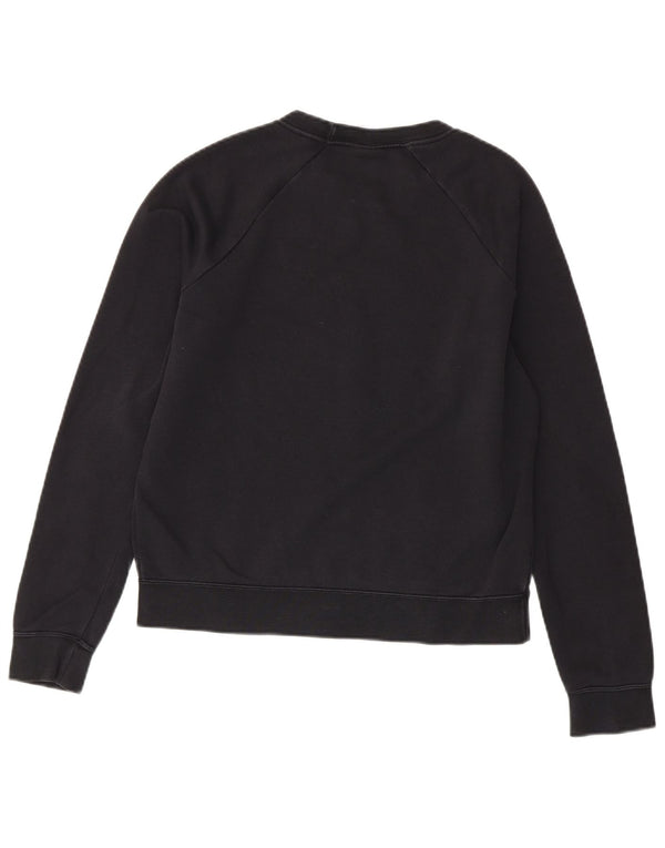Felpa oversize con grafica Nike da donna UK 10 piccola in cotone nero